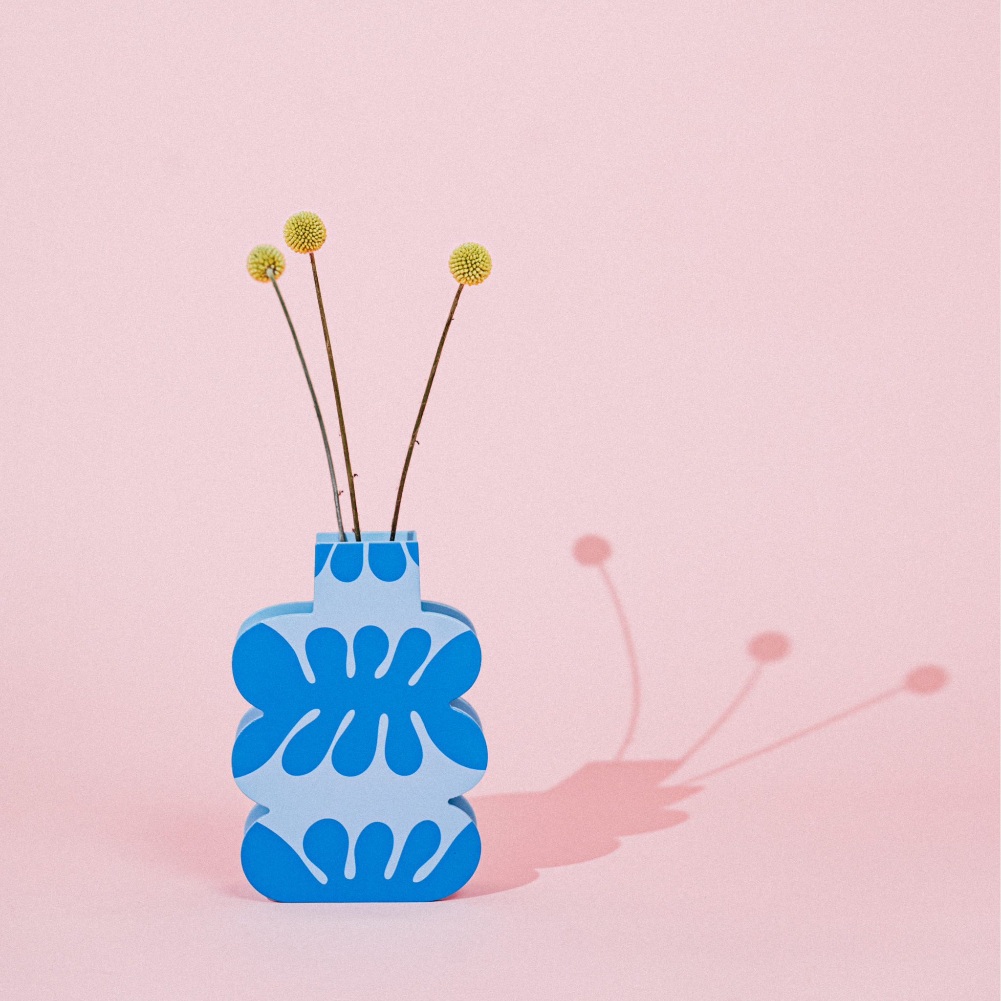 Decorative Wooden Vase | Blue Cloud