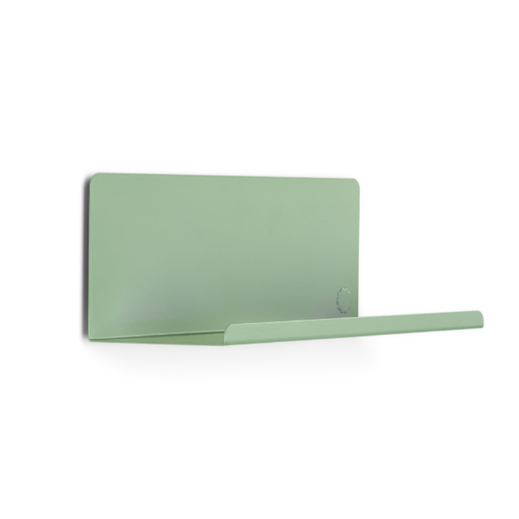 Sage Green Metal Wall Shelf – Small