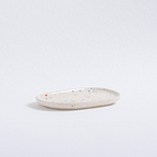 Handmade Stoneware Tray | White Speckled | 22 cm