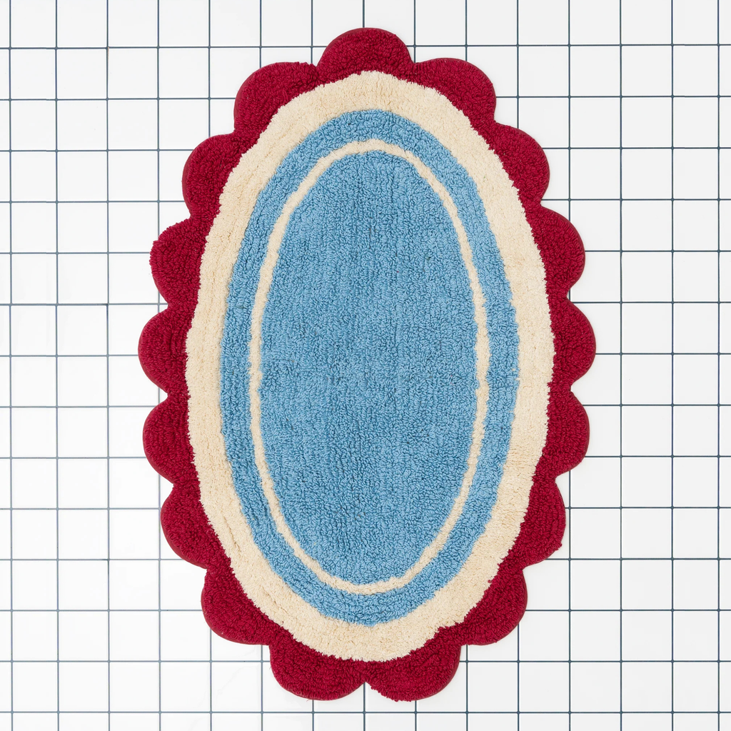 Bathmat | Light Blue Retro