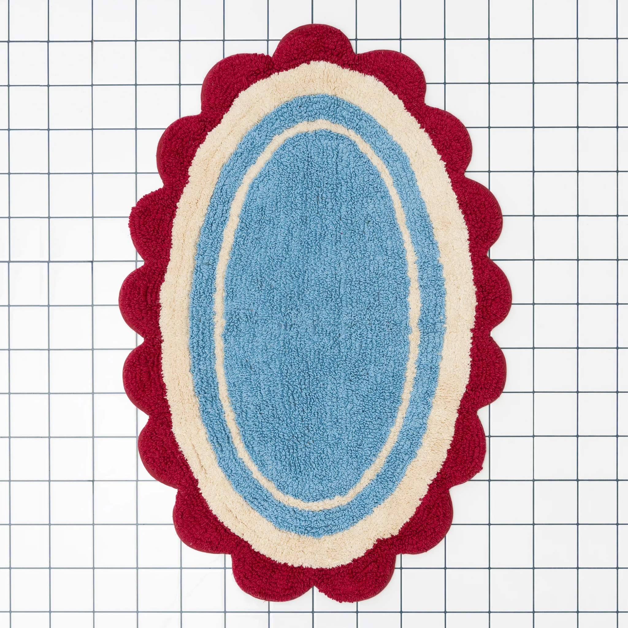 Bathmat | Light Blue Retro