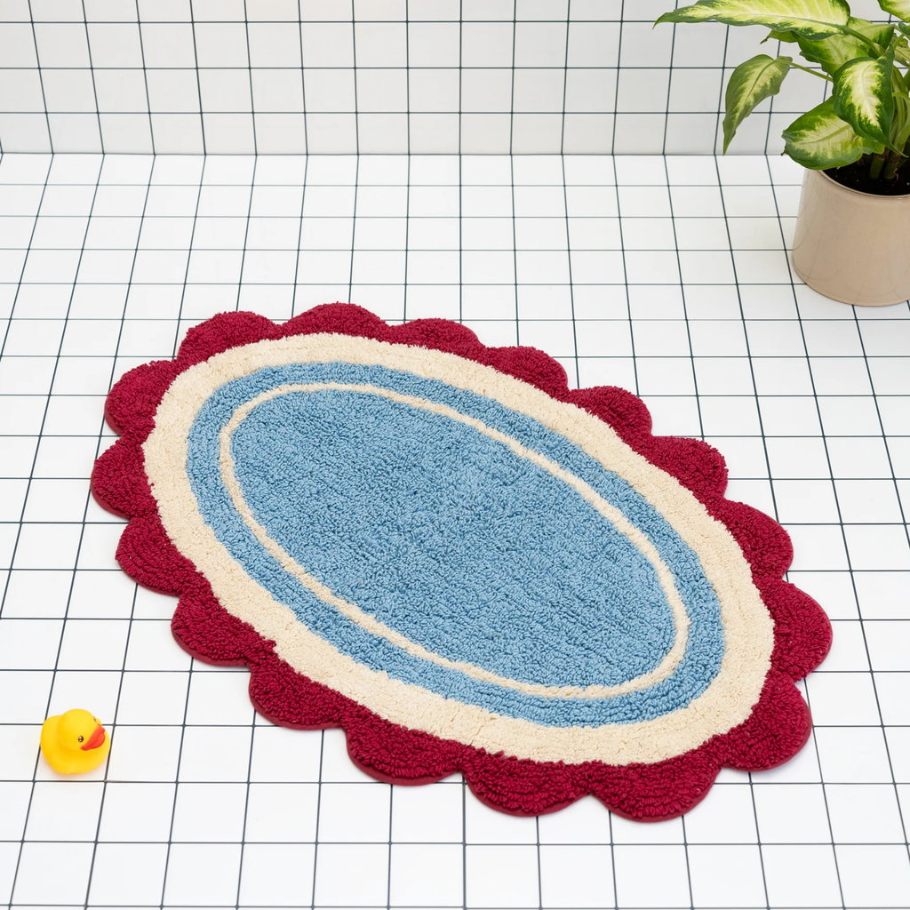 Bathmat | Light Blue Retro