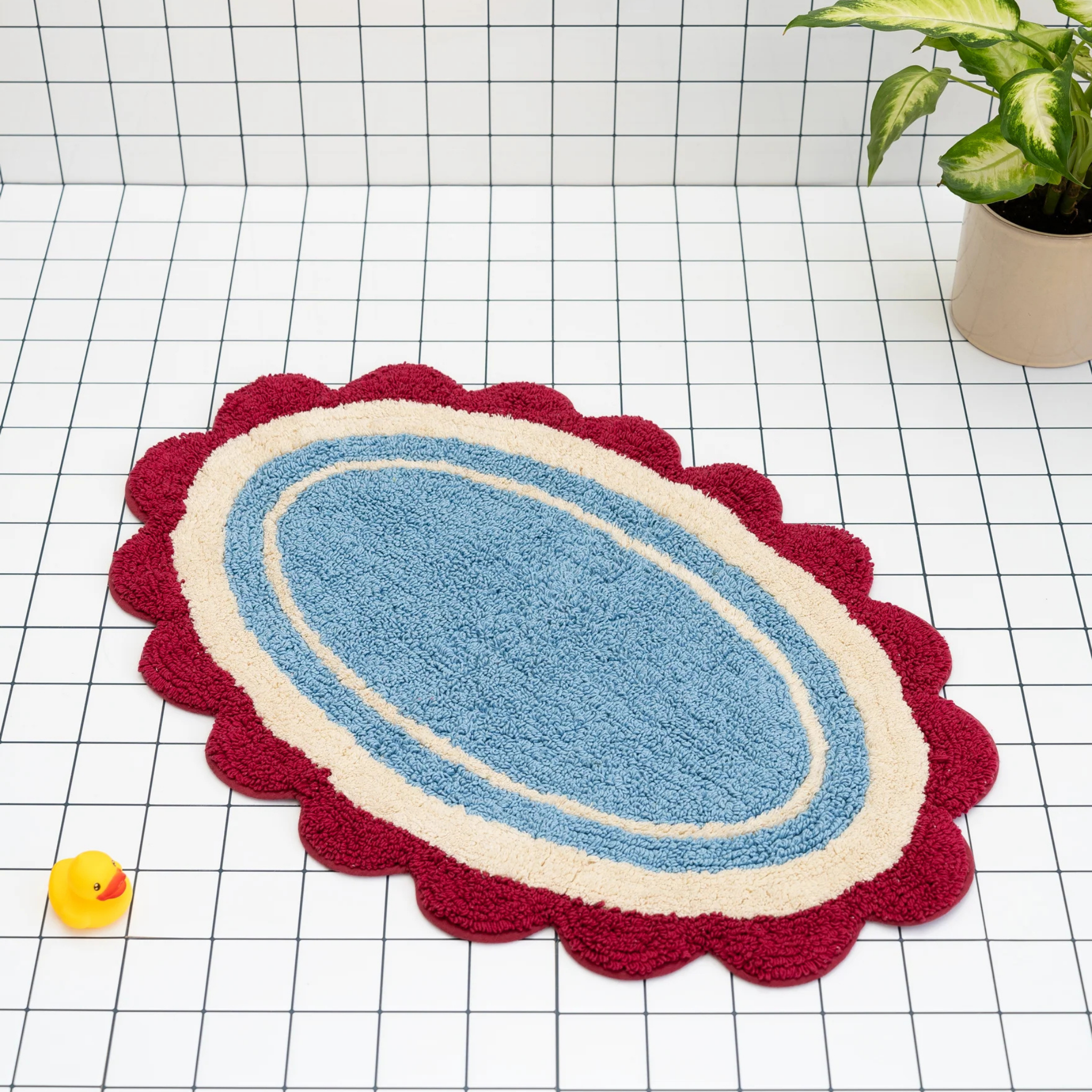 Bathmat | Light Blue Retro