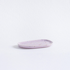 Handmade Stoneware Tray | Lilac Speckled | 22 cm