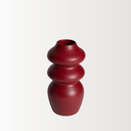Handmade Ceramic Vase| Burgundy Flow
