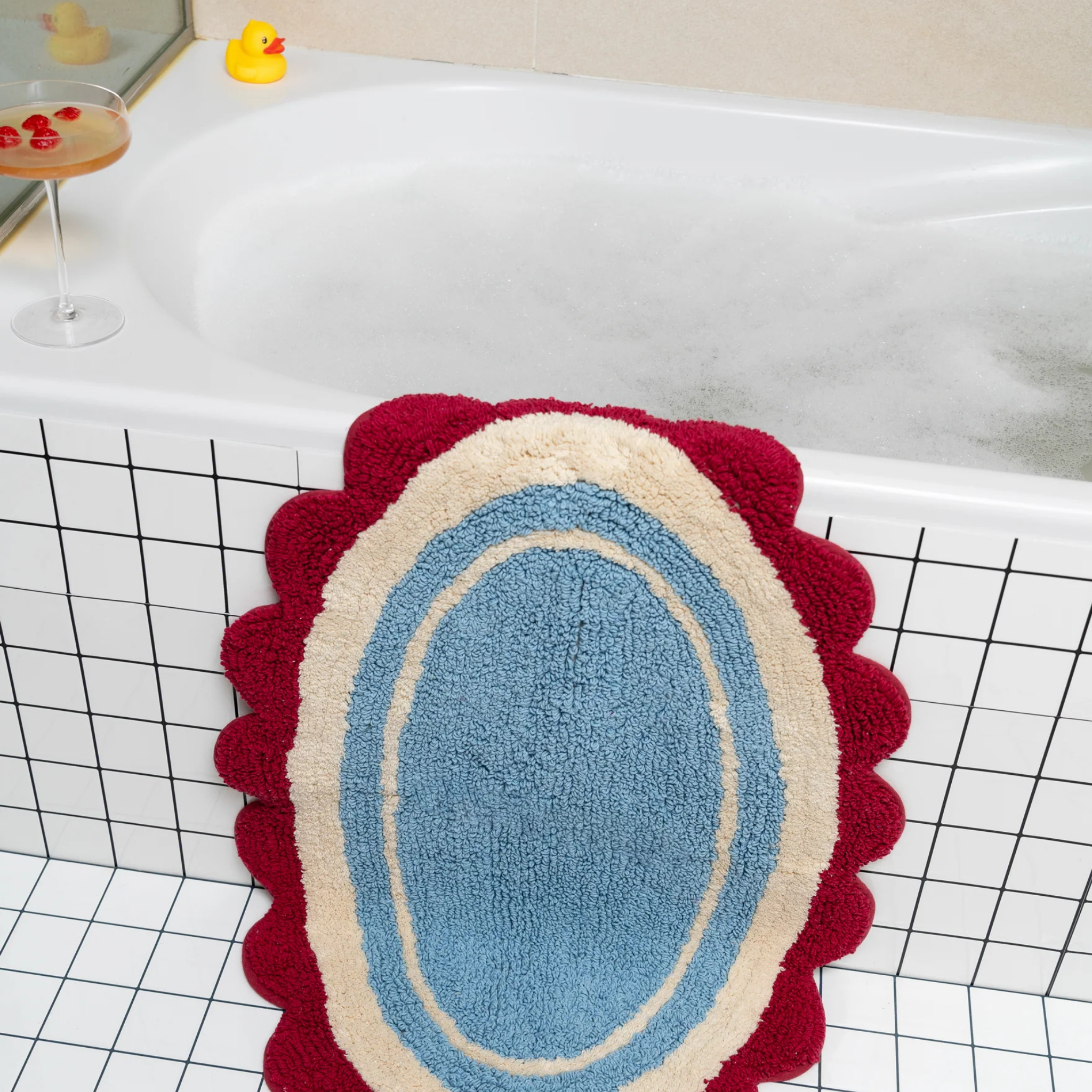 Bathmat | Light Blue Retro