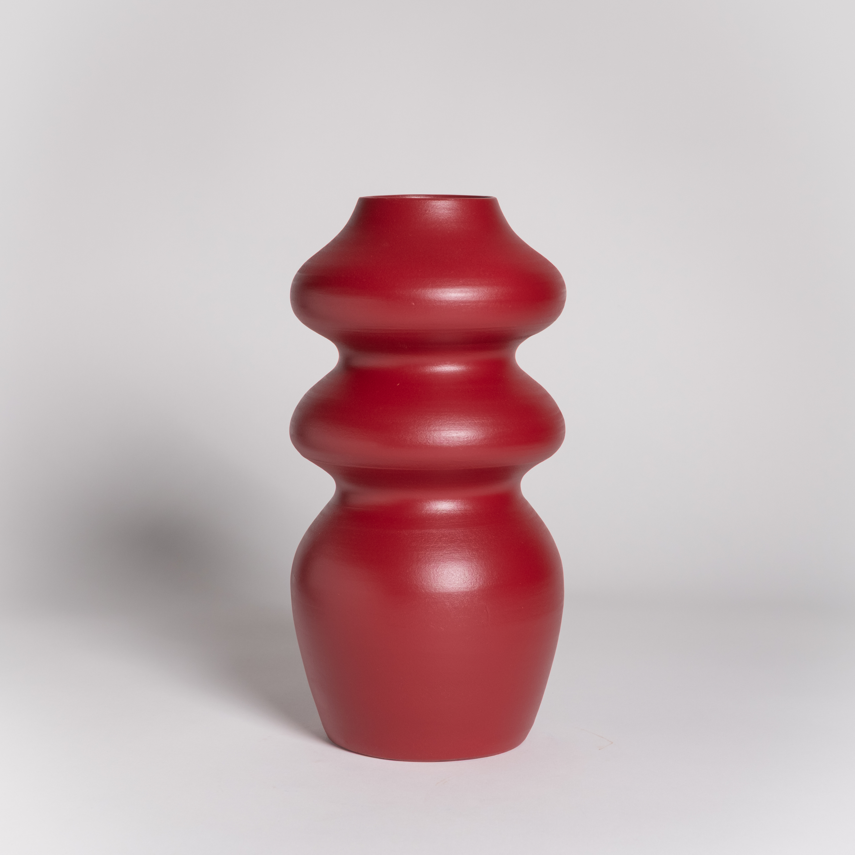 Handmade Ceramic Vase| Burgundy Flow