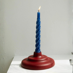 Handmade Ceramic Candleholder | Burgundy