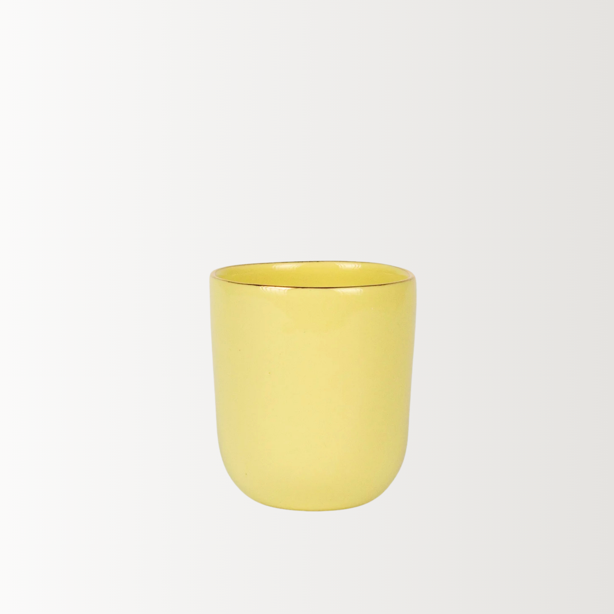 Handmade Porcelain Espresso Cup | Yellow Sunshine | 150 ml
