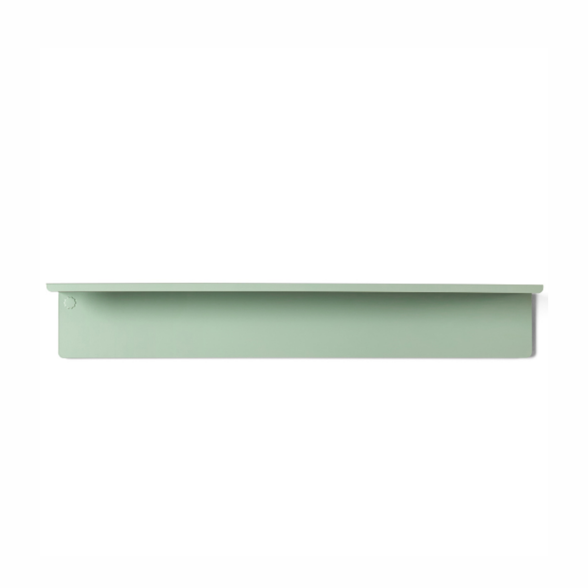 Sage Green Metal Wall Shelf – Large