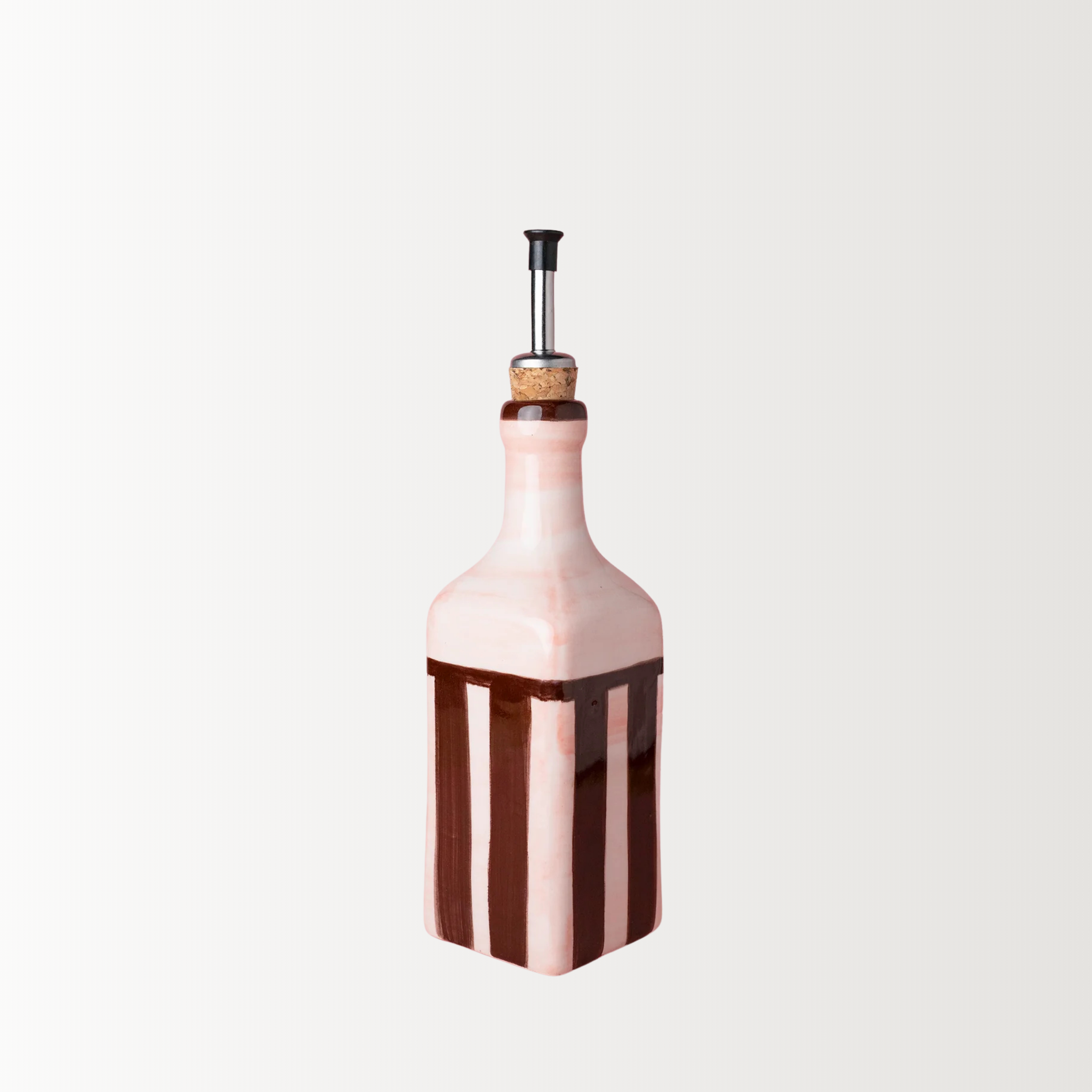 Handmade Ceramic Oil Dispenser | Chocolate | 475ml