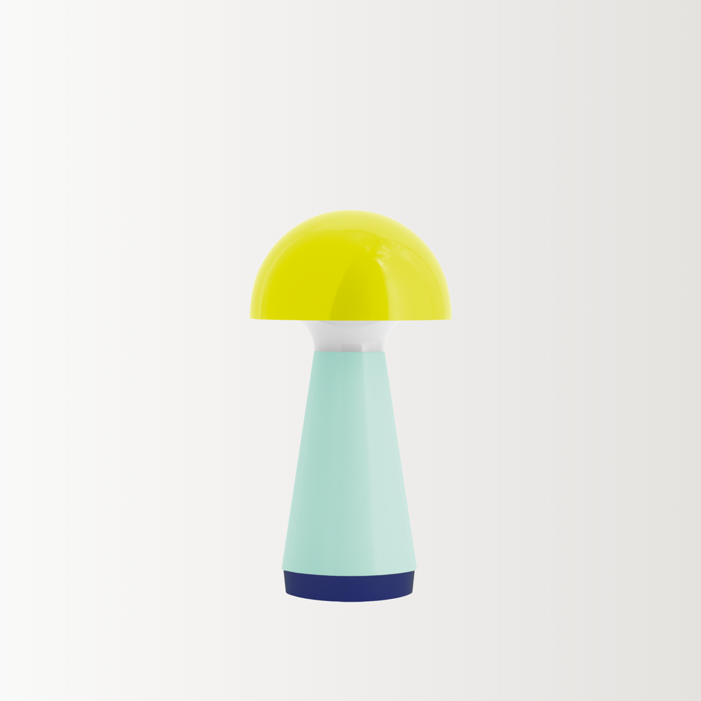 Table Lamp | Yellow & Light Blue