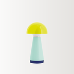 Table Lamp | Yellow & Light Blue