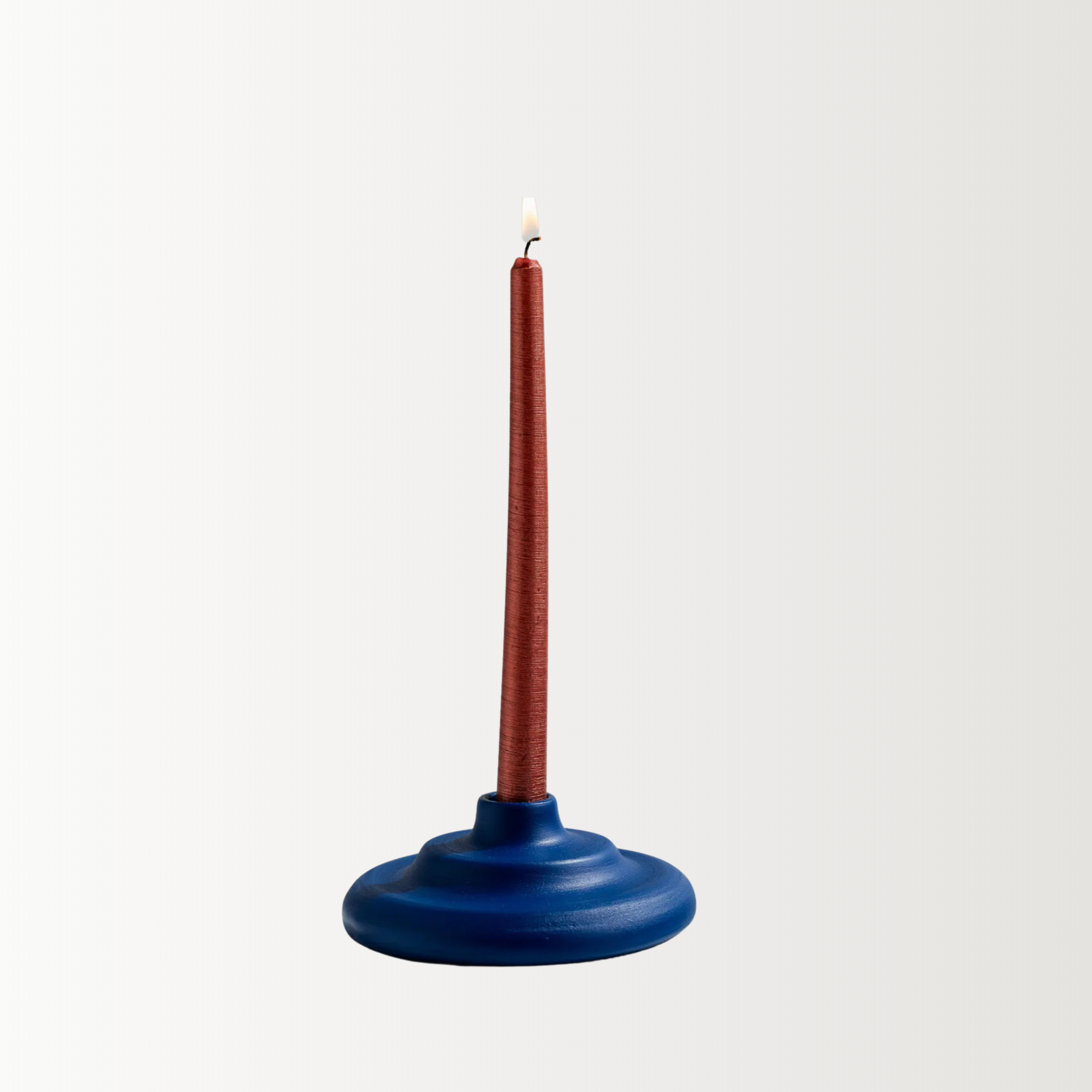 Handmade Ceramic Candleholder | Blue