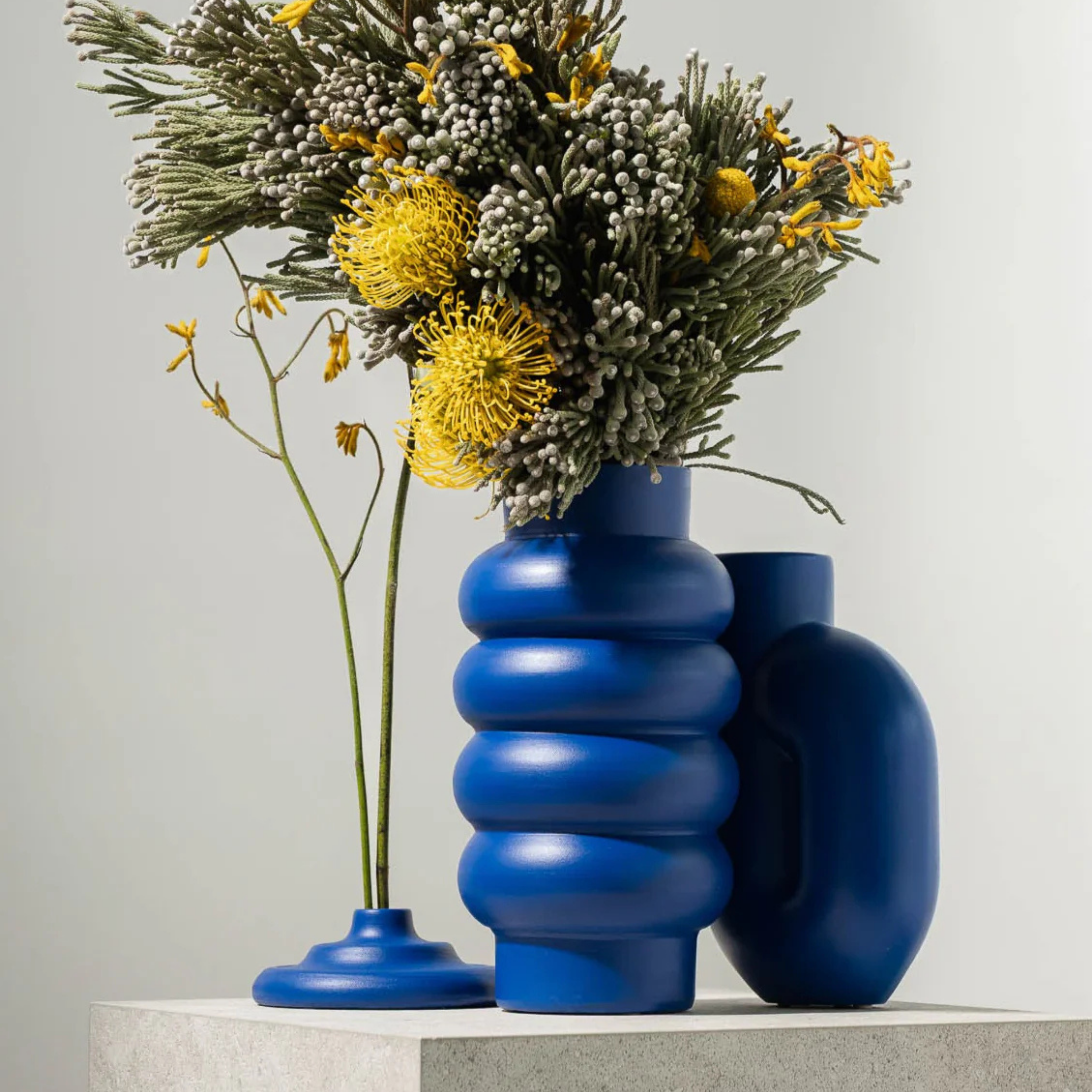 Handmade Ceramic Candleholder | Blue