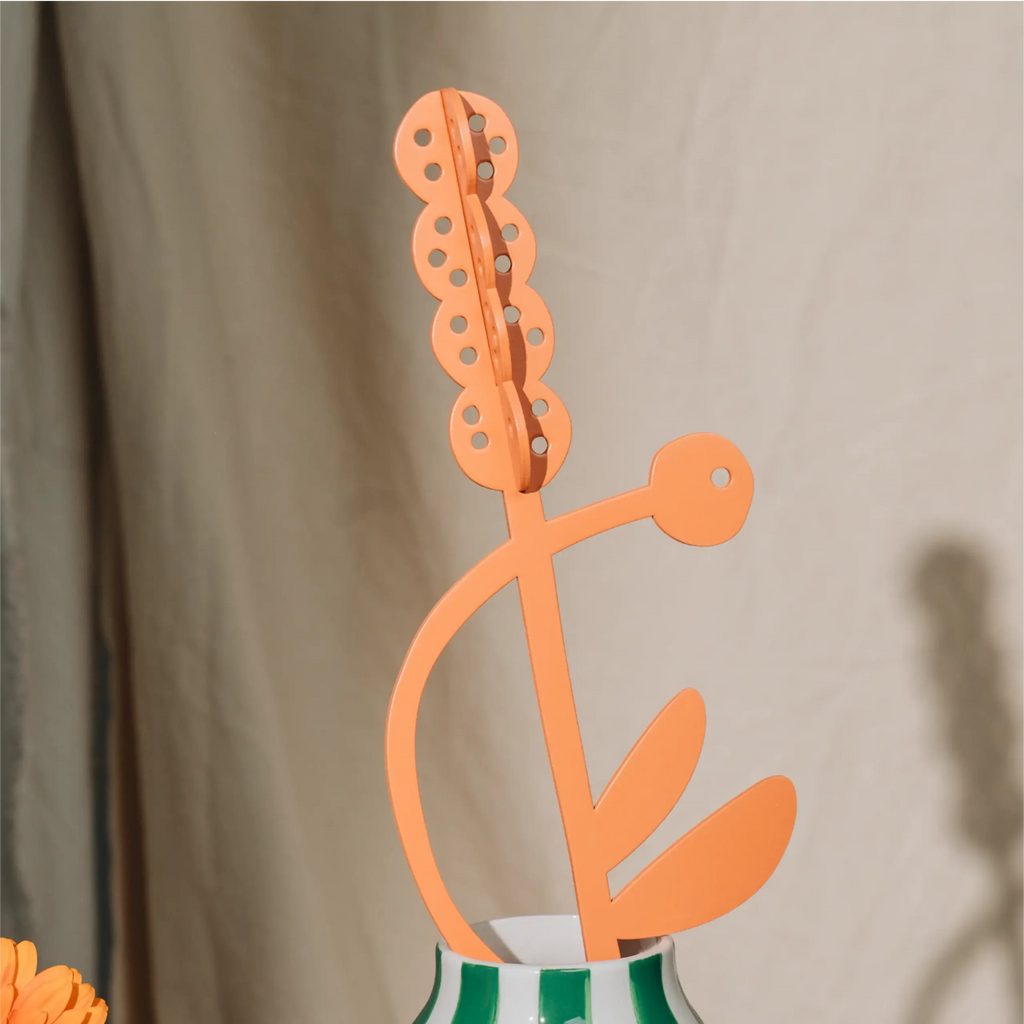 Decorative Wooden Flower | Orange Hyacinth