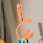 Decorative Wooden Flower | Orange Hyacinth