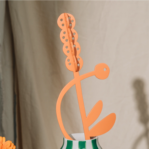 Decorative Wooden Flower | Orange Hyacinth