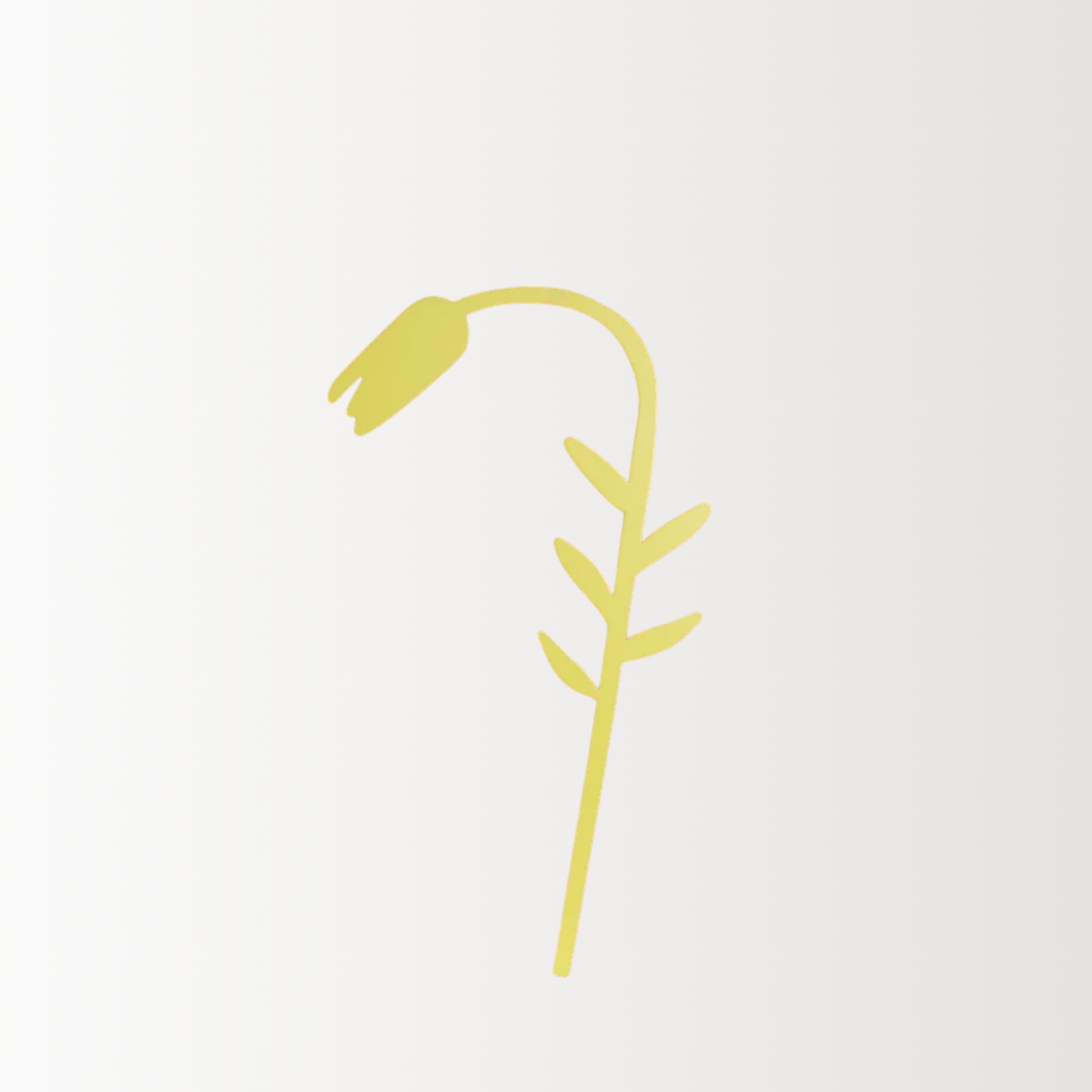 Decorative Wooden Flower | Green Tulip