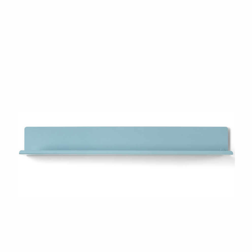 Ocean Blue Metal Wall Shelf – Large