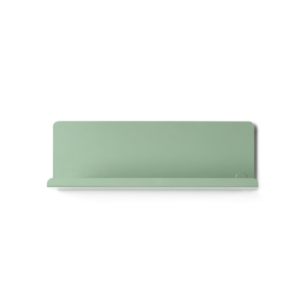 Sage Green Metal Wall Shelf – Small