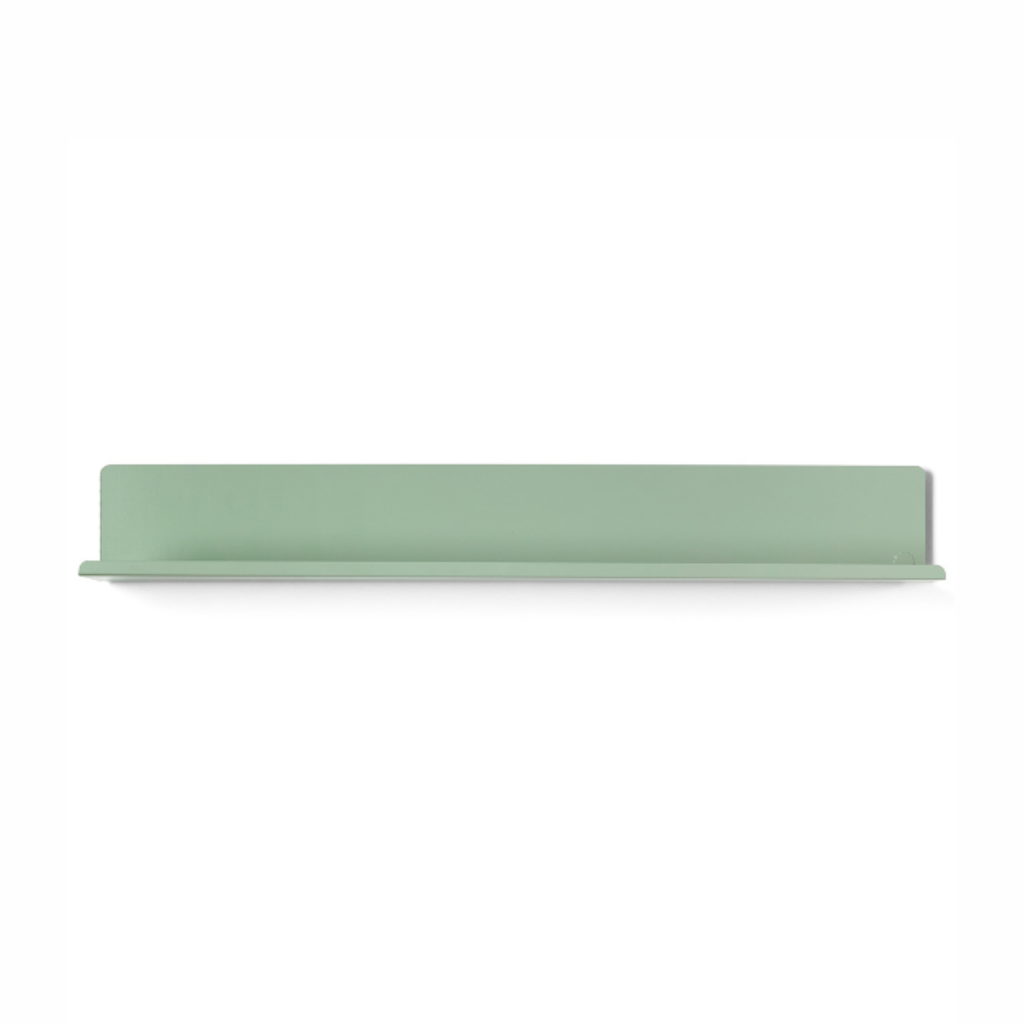 Sage Green Metal Wall Shelf – Large