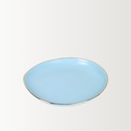 Handmade Porcelain Plate | Light Blue Sky | 14 cm