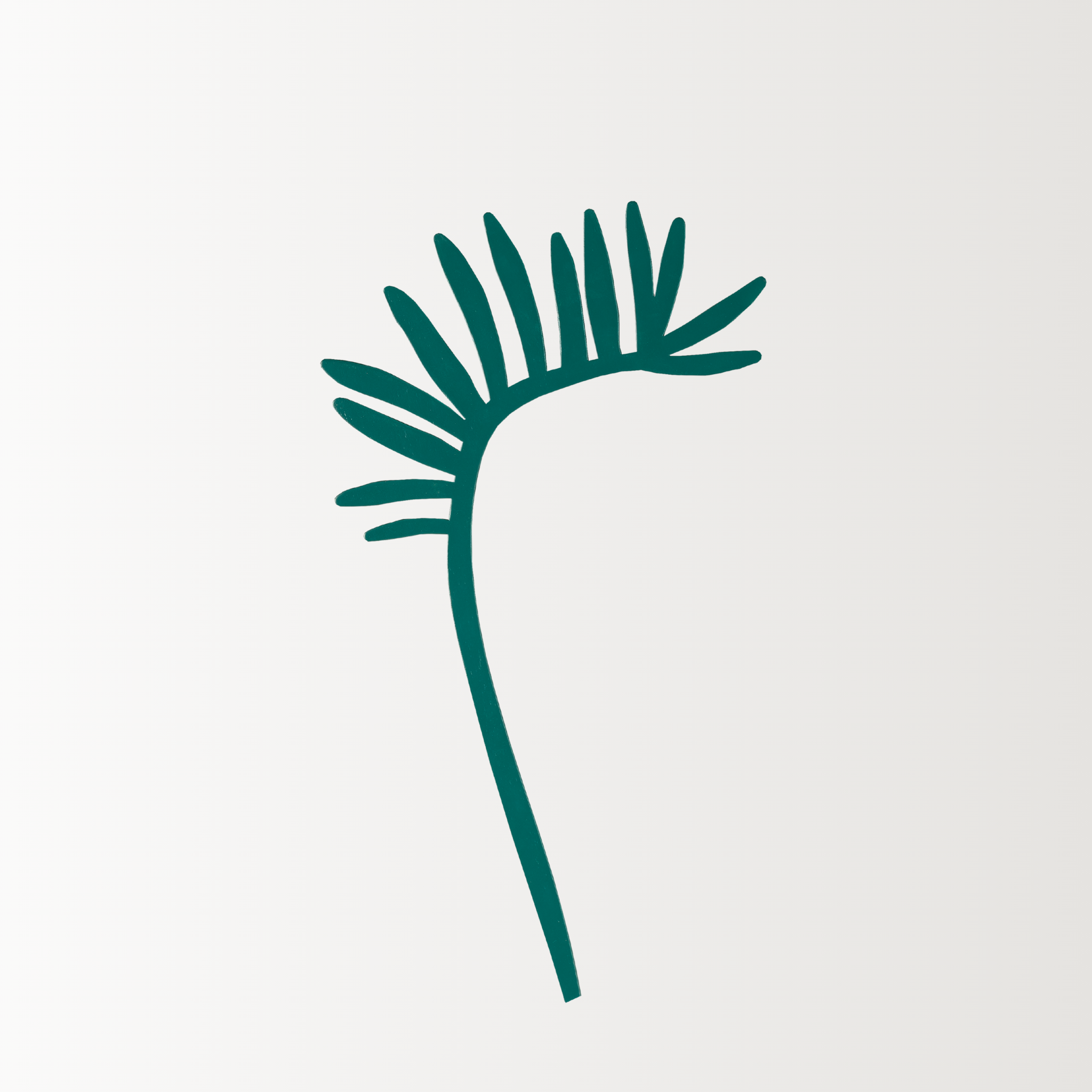 Decorative Wooden Flower | Green Palm