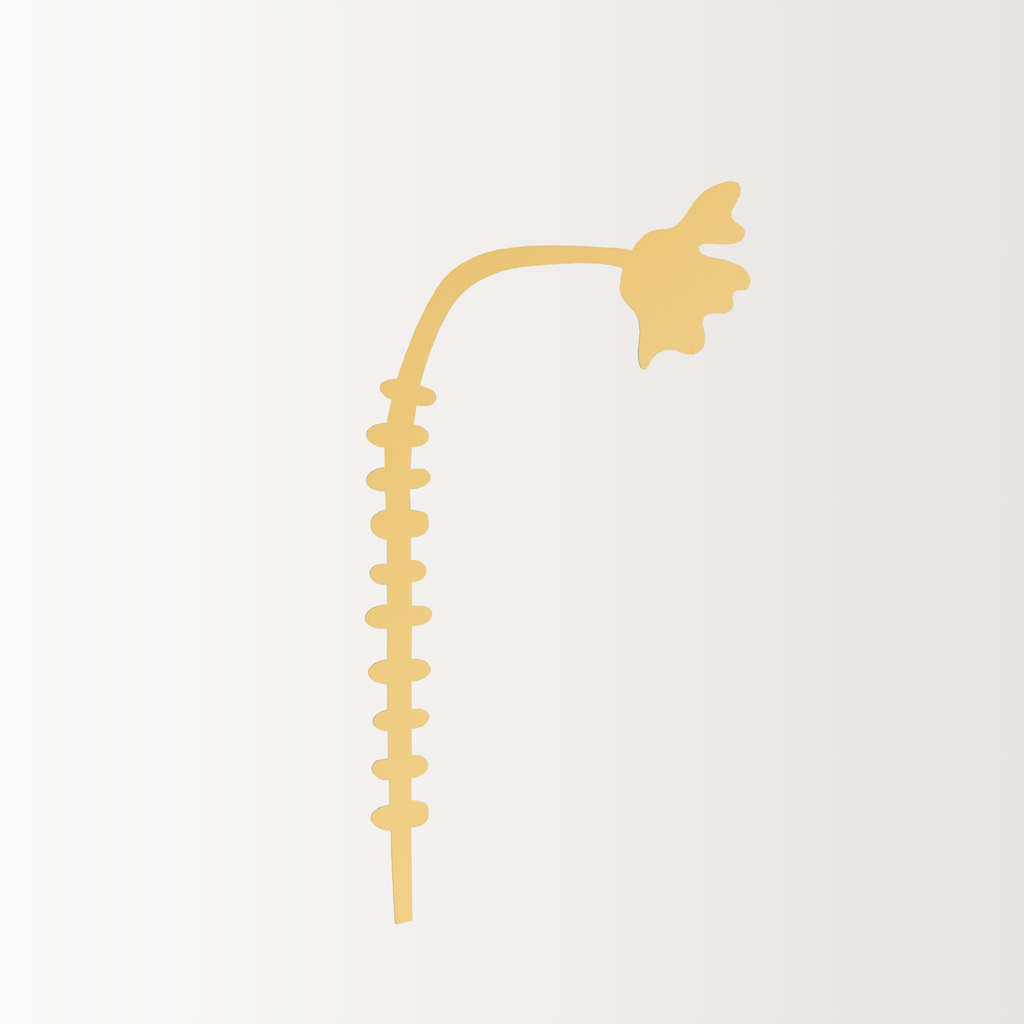 Decorative Wooden Flower | Butter Yellow Morning Glory