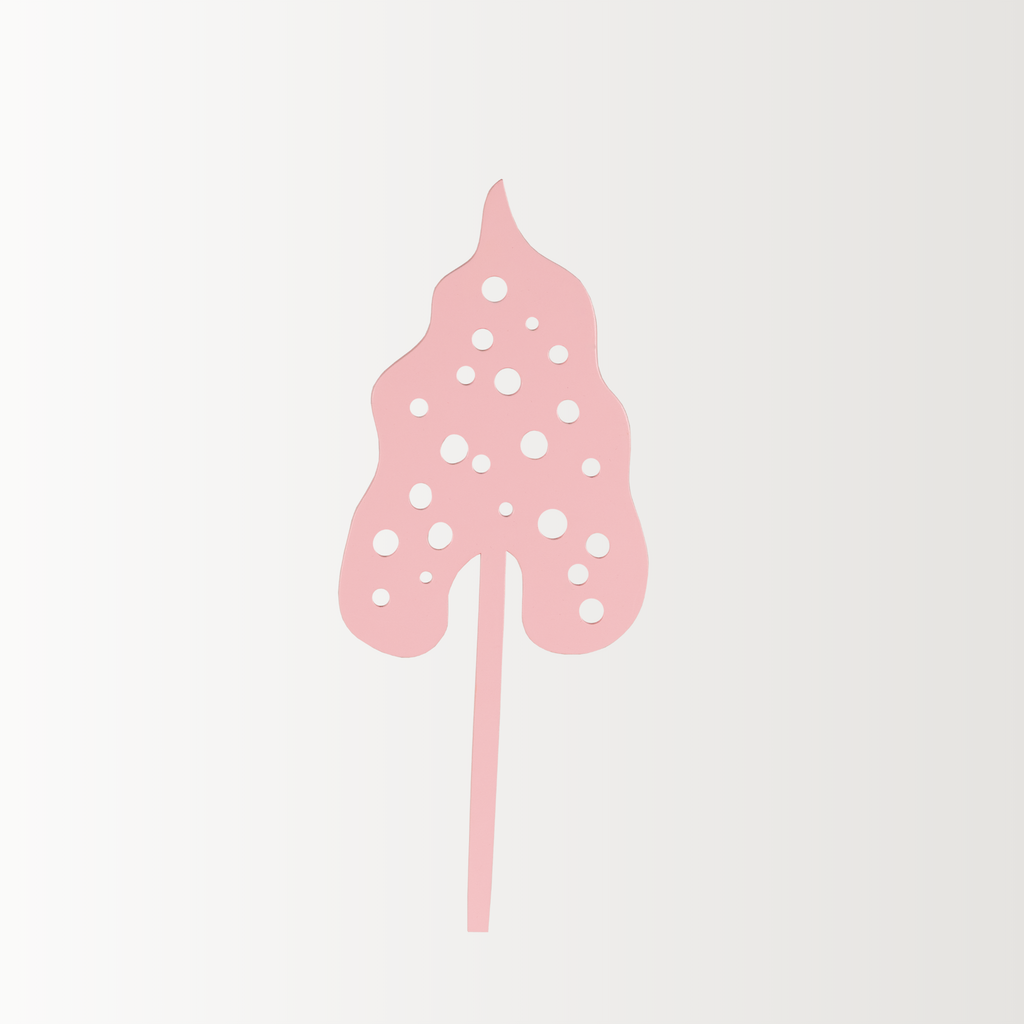 Decorative Wooden Flower | Pink Leaf