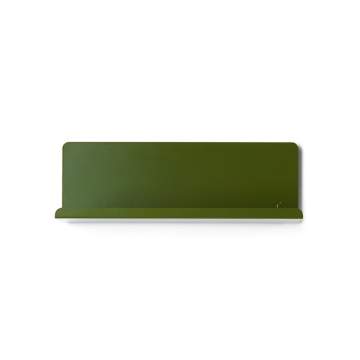 Olive Green Metal Wall Shelf – Small