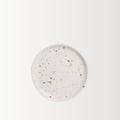 Handmade Stoneware Bread Plate | White Speckled | 17 cm