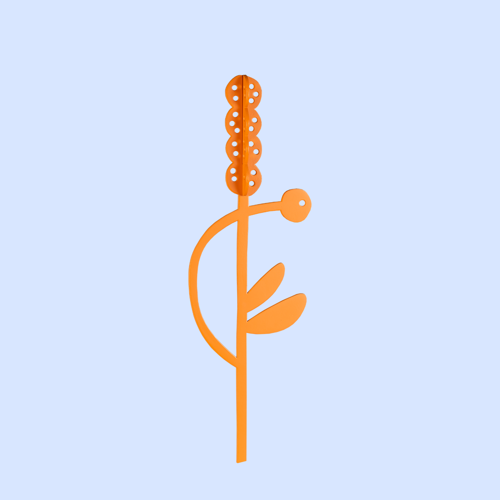 Decorative Wooden Flower | Orange Hyacinth