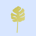 Decorative Wooden Flower | Monstera Leaf