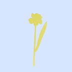 Decorative Wooden Flower | Green Daffodil