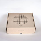 Handmade Ceramic Serving Bowl | Green Grid Pattern | 22.5 cm