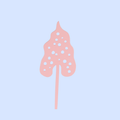 Decorative Wooden Flower | Pink Leaf
