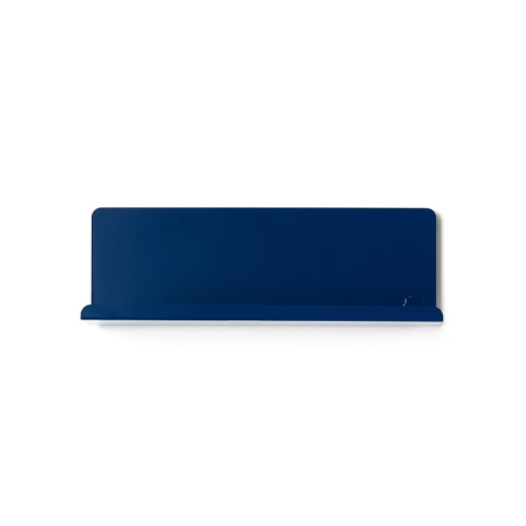Navy Blue Metal Wall Shelf – Small