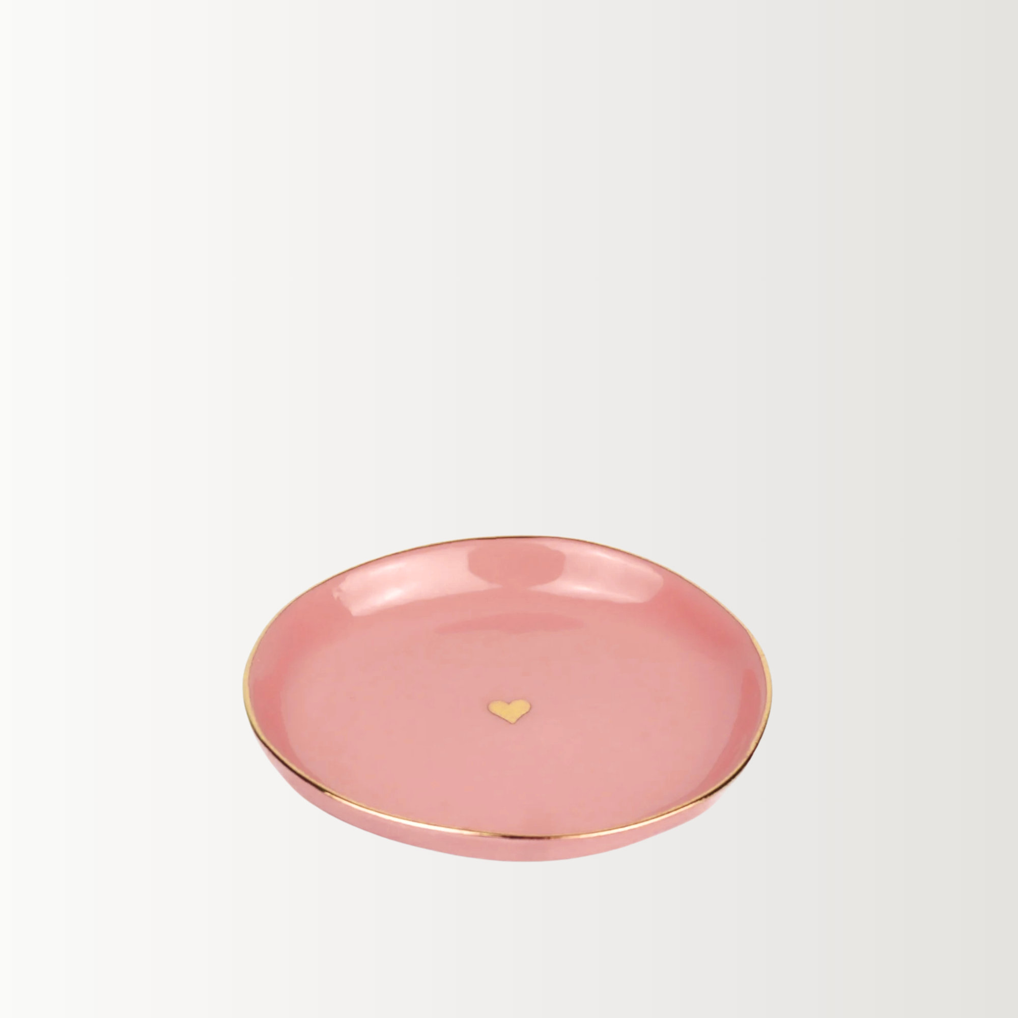 Handmade Porcelain Little Plate | Pink Candy | 9.5 cm