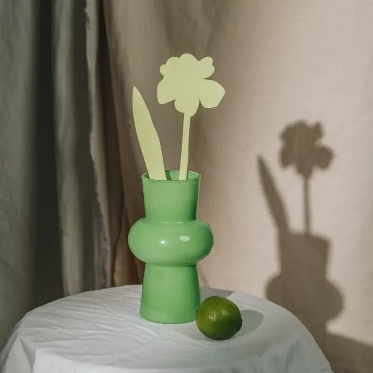 Decorative Wooden Flower | Green Daffodil