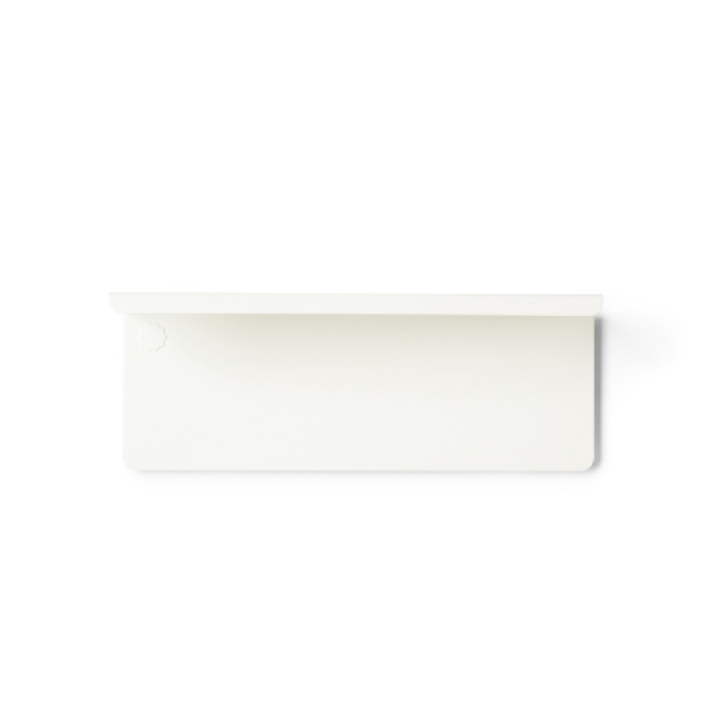 Chalk White Metal Wall Shelf – Small