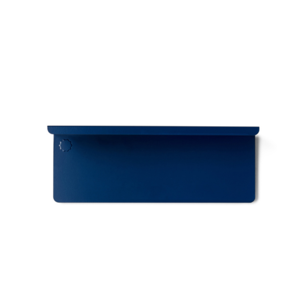 Navy Blue Metal Wall Shelf – Small