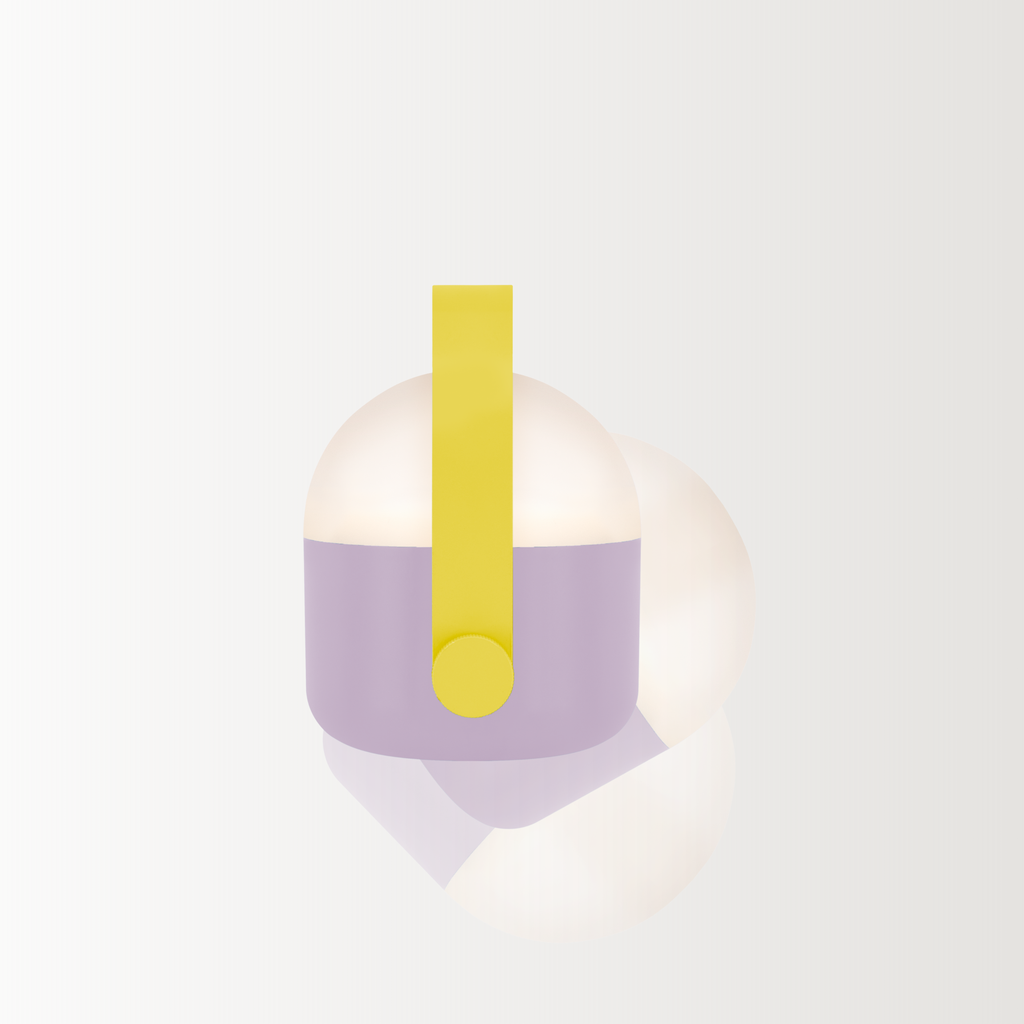 Portable Lamp | Lilac & Yellow