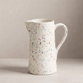 Handmade Stoneware Pitcher | White Speckled Ceramic Jug | 1.5L