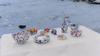 Handmade Ceramic Oil Dispenser | Blue Sea | 475ml