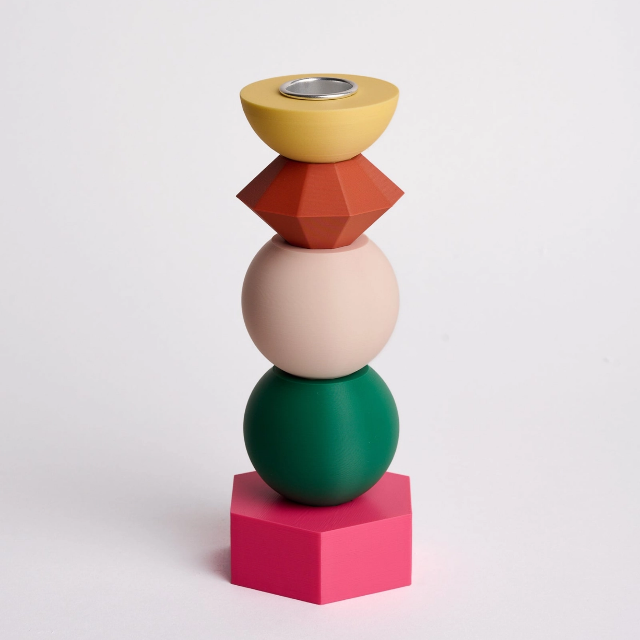 Graphic Re-shapable Candleholder – “Henri"