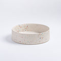 Handmade Stoneware Serving Bowl | White Speckled | 26cm