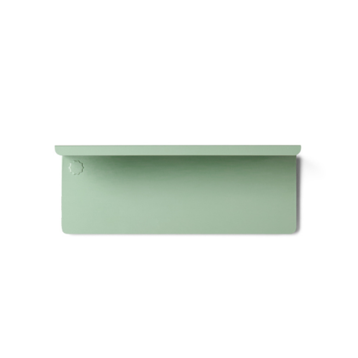 Sage Green Metal Wall Shelf – Small