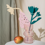 Decorative Wooden Flower | Pink Leaf