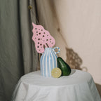 Decorative Wooden Flower | Pink Leaf